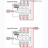 500M DC 6V/9V/12V/24V 6 Wege Funk Fernbedienung Empfänger mit externer Antenne (Modell 0020074)