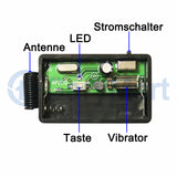 315MHz 100M Funk Vibrator & Piepser max. bis viermal vibrieren mit drei Modus (Vibration / Piepston) Vibration / Piepsto (Modell 0020159)