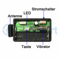 Funk Vibrator & Piepser Empfaenger max. bis vibriert viermal. mit drei Modus (Vibration / Piepston) Vibration / Piepston  (Modell 0020116)