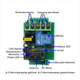 1 Wege Wechselstrom 30A Hochleistungs RF Funkfernschalter mit Trockenkontaktausgang (Modell 0020276)