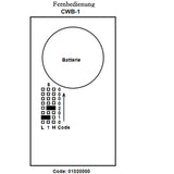 1-Taste 50M Funk Fernbedienung / Handsender Wasserdicht (Modell 0021092)