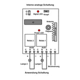 DC 6V 9V 12V 24V 2 Kanal Funk Empfänger / Controller - Momentan Modus (Modell 0020419)