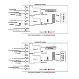 2 Kanal DC 12V Funk Empfänger Reichweite 300m - Zeitverzug Einstellbar Zeitschalter Zeitrelais Einschaltverzögerung 0-99 (Modell 0020660)