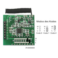 4-Kanal Hochrangiger Ausgang Super Regeneration Funk Empfangsmodul mit Decoder (Modell 0020243)