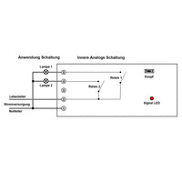 2-Kanal AC 220V Funk Schalter - Sender / Empfänger Set mit Momentan Kontrolle Modus (Modell 0020026)