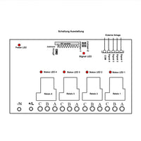 Wechselstrom-Doppelpol-Doppelschalter Funkempfänger (DPDT) für Winde/Kran Hebezug Elektrisch mit Fernbedienung (Modell 0020565)