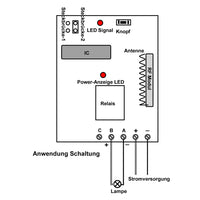 DC-Stromversorgung Drahtloses Steuerungssystem 6 Wege Sendersteuerung 6 Empfänger (Modell 0020493)