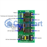 4CH 230VAC Universal Funk Fernbedienung+ Empfänger lernfähig Funkschalter Hausautomation & Industrie-Automation 2000M (Modell 0020222)