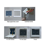 86 Typ AC220V LCD berührungsempfindlicher Wand-Schalter / Bewegungssteuerpult für elektrisches Oberlicht / Vorhänge (Modell 0030306)