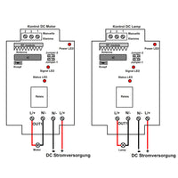 Normalerweise geöffneter Ausgang / Schalter oder potentialfreier Kontakt Funkfernbedienung Ein DC-Gerät (Modell 0020522)