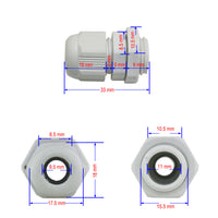 Kleine Wasserdichte Gehäuse + Wasserdichtes Connector - Dose 100mm x 68mm x 50mm (Modell 0020911)