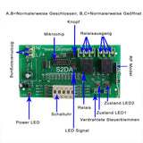 2 Kanal Zeitverzögertes Funkfernbedienung Set 2000M für Motor / Leuchte Gleichstrom 12V 24V Modellbau Industrie Hohe Rei (Modell 0020485)