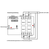 4 Wege AC Drahtloser Kontrolle Empfänger mit 10A maximalem Laststrom und Ausgängen für Trockenkontakte (Modell 0020401)