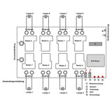 Mobiltelefon WLAN Controller Steuerung – 8 Kanäle Spannungsausgänge Android / iOS System WIFI-Verbindung 30A Leistung (Modell 0022002)
