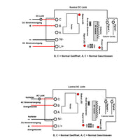1 Wege Wechselstrom Hochleistungs Funkfernschalter mit großer Reichweite und 30A Potentialfreie Kontakt Trockenkontaktausgang (Modell 0020489)