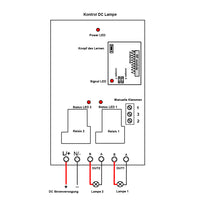 1000M 2 Kanäle Drahtloses Sender-Empfänger-System zur Steuerung von DC 6V/9V/12V/24V-Stromversorgungsgeräten (Modell 0020514)
