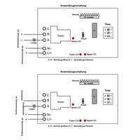 Gleichstrom Funk Funkfernbedienung Zeitrelais Einschaltung einschaltverzögerung Verzögerungsschalter Industrie (Modell 0020651)