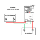 Phasen-Motorsteuerung 380V AC Ausrüstung Set Funkempfänger Controller-10A 433MHz 1-Kanal 500m Reichweite im Freife (Modell 0020069)