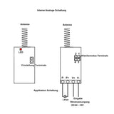 Mini DC4~12V Strom Eingabe / Ausgang 1 Kanal Funk Fern Empfänger / Kontroller (Modell 0020638)