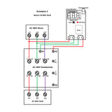 Phasen-Motorsteuerung 380V AC Ausrüstung Set Funkempfänger Controller-10A 433MHz 1-Kanal 500m Reichweite im Freife (Modell 0020069)