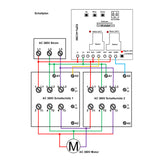 AC380V Funkschalter Funkfernsteuerung Elektromotor Drehstrommotor Flanschmotor 9KW Drei-Phasen-Tauchpumpe Motorsteuerung (Modell 0020079)