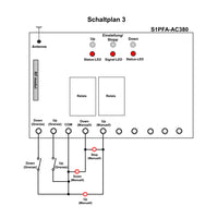 AC 75~400V Funkschalter-Set für Winden/Motoren mit Vorwärts Rückwärts Drehung (Modell 0020028)