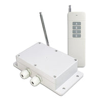 RF Fernwirksystem 2 Kanal 2000M Zeitverzögert Funksender & Empfänger Funkschalter für den Garten Zeitschaltuhr (Modell 0020487)