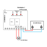AC 75~400V Funkschalter-Set für Winden/Motoren mit Vorwärts Rückwärts Drehung (Modell 0020028)