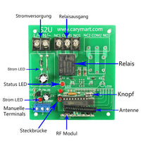 Langstrecken 1 Wege Trockenrelaisausgang RF Funkfernbedienungssystem mit Wasserdichter Funktion (Modell 0020198)