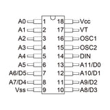 Fernsteuer-Decoder IC: SC2272-L4 (Modell 0040018)